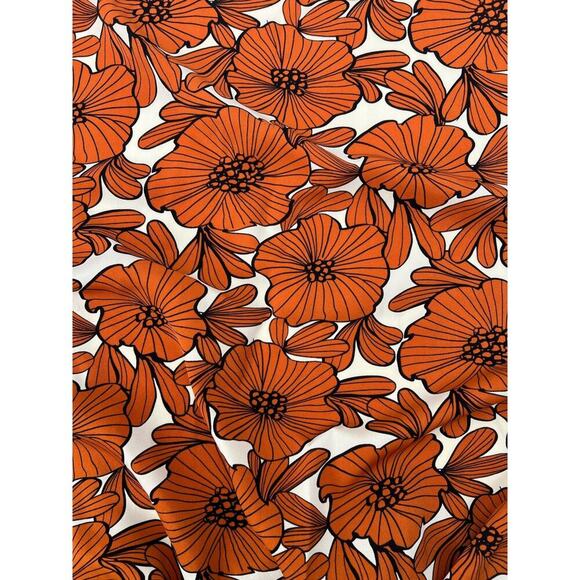 AaKaa Orange Floral Open Front Cardigan Kimono High Low Women's One Size NEW!!! - Picture 7 of 7